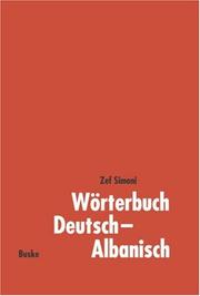 Wörterbuch Deutsch-Albanisch by Zef Simoni