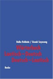 Cover of: Wörterbuch Laotisch-Deutsch, Deutsch-Laotisch