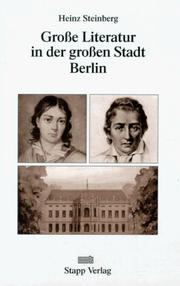Cover of: Grosse Literatur in der grossen Stadt Berlin