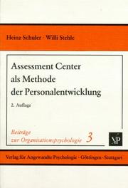 Cover of: Assessment Center als Methode der Personalentwicklung