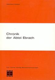 Cover of: Chronik der Abtei Ebrach.