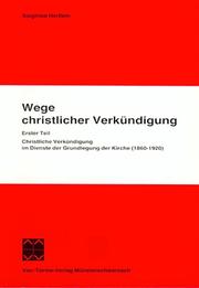 Wege christlicher Verkündigung by Siegfried Hertlein