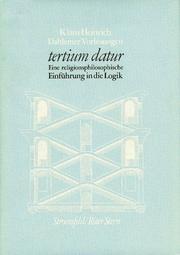 Cover of: Tertium datur by Klaus Heinrich