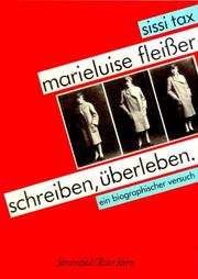 Cover of: Marieluise Fleisser by Sissi Tax, Sissi Tax