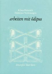 Cover of: Arbeiten mit Ödipus: Begriff der Verdrängung in der Religionswissenschaft