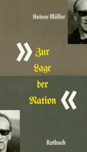 Cover of: Heiner Müller, "zur Lage der Nation"