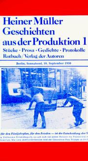 Cover of: Geschichten aus der Produktion