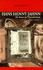 Cover of: Hans Henny Jahnn: die Kunst der Überschreitung