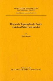Historische Topographie der Region zwischen Mallawi und Samaluṭ by Kessler, Dieter