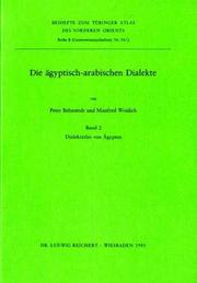 Cover of: Die ägyptisch-arabischen Dialekte by P. Behnstedt