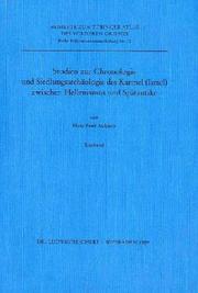 Studien zur Chronologie und Siedlungsarchäologie des Karmel (Israel) zwischen Hellenismus und Spätantike by Hans-Peter Kuhnen