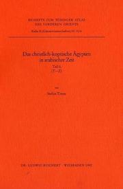 Cover of: Das christlich-koptische Ägypten in arabischer Zeit by Stefan Timm