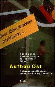 Cover of: Aufbau Ost: notwendiges Übel oder Investition in die Zukunft?