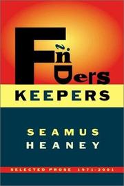 Cover of: Finders Keepers by Seamus Heaney, Seamus Heaney