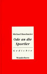 Cover of: Ode an die Sportler: und andere Gedichte