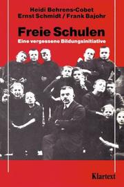 Cover of: Freie Schulen by Frank Bajohr