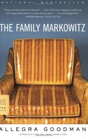 Cover of: The family Markowitz by Allegra Goodman