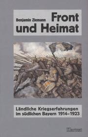 Cover of: Front und Heimat by Benjamin Ziemann