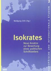Cover of: Isokrates by Wolfgang Orth (Hg.).