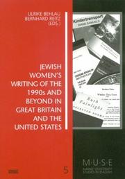 Cover of: Jewish women's writing of the 1990s and beyond in Great Britain and the United States