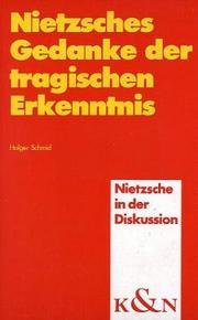 Cover of: Nietzsches Gedanke der tragischen Erkenntnis