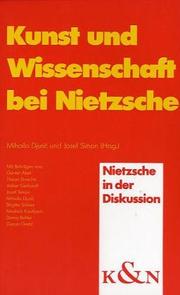 Cover of: Kunst und Wissenschaft bei Nietzsche by herausgegeben von Mihailo Djurić und Josef Simon.