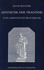 Cover of: Aesthetik der Tragödie by Wagner, Hans, Wagner, Hans