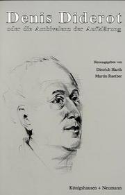 Cover of: Denis Diderot, oder, Die Ambivalenz der Aufklärung: Heidelberger Vortragsreihe zum Internationalen Diderot-Jahr 1984