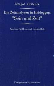 Die Zeitanalysen in Heideggers "Sein und Zeit" by Margot Fleischer