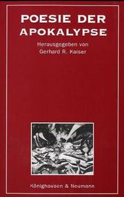 Cover of: Poesie der Apokalypse
