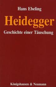 Cover of: Heidegger by Ebeling, Hans