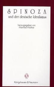Cover of: Spinoza und der deutsche Idealismus by herausgegeben von Manfred Walther.