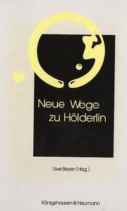 Cover of: Neue Wege zu Hölderlin