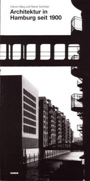 Cover of: Architektur in Hamburg seit 1900 by Volkwin Marg