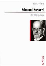Cover of: Husserl zur Einführung