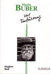 Cover of: Martin Buber zur Einführung