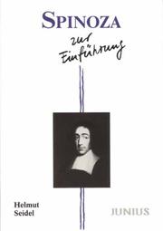 Cover of: Spinoza zur Einführung by Seidel, Helmut, Seidel, Helmut