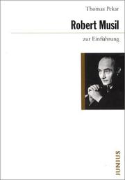 Cover of: Robert Musil zur Einführung by Thomas Pekar