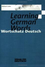 Cover of: Wortschatz Deutsch - Learning German Words by Lu>bke