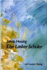 Cover of: Else Lasker-Schüler: Biographie einer deutsch-jüdischen Dichterin
