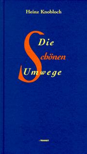 Cover of: schönen Umwege: Beobachtungen