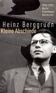 Cover of: Kleine Abschiede by Heinz Berggruen