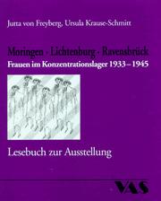 Cover of: Moringen, Lichtenburg, Ravensbrück: Frauen im Konzentrationslager 1933-1945