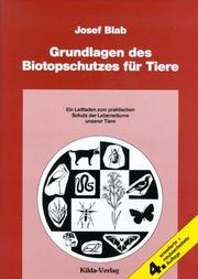 Cover of: Grundlagen des Biotopschutzes für Tiere