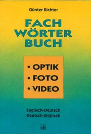 Cover of: Fachwörterbuch by Richter, Günter