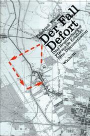 Cover of: Der Fall Defort by Friedrich Winter