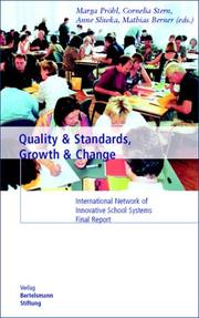 Cover of: Quality & Standards, Growth & Change by 