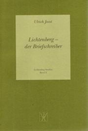 Cover of: Lichtenberg, der Briefschreiber