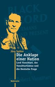 Cover of: Vansittart: britische Debatten über Deutsche und Nazis 1902-1945