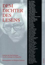 Cover of: Dem Dichter des Lesens: Gedichte für Paul Hoffmann ; von Ilse Aichinger bis Zhang Zao